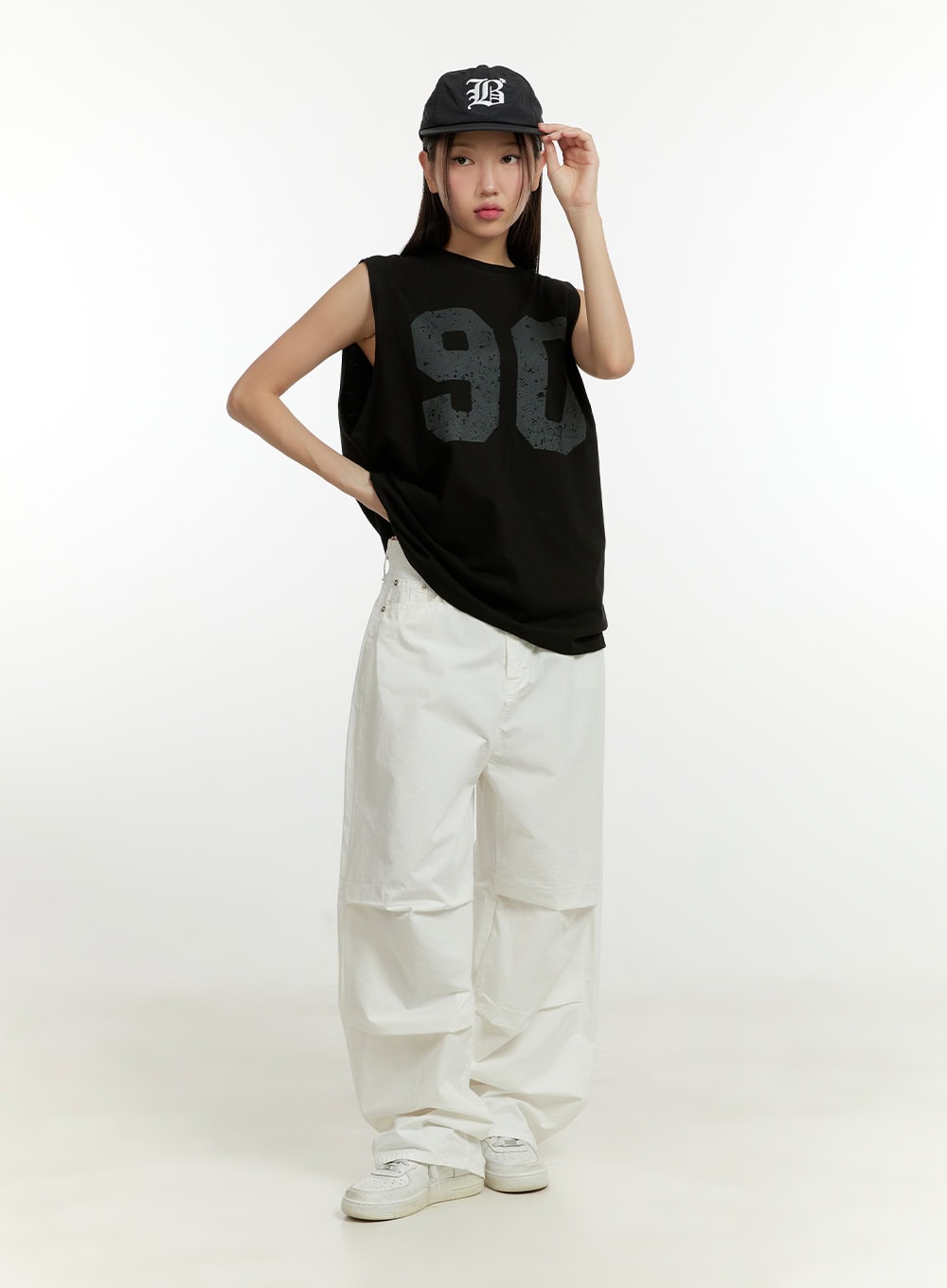 Summer Cotton Pintuck Wide Leg Pants CU428