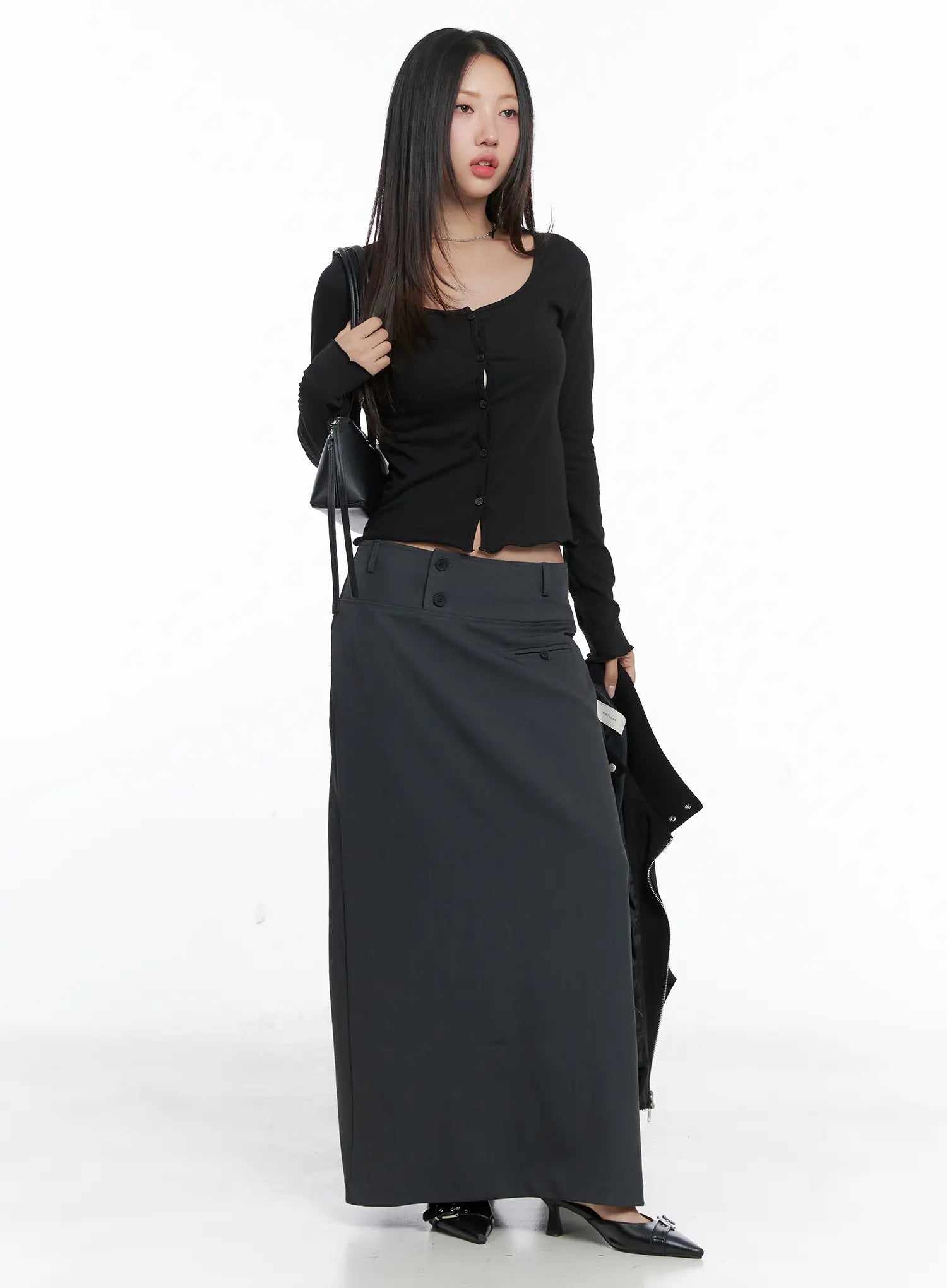 Button Long Sleeve Top CS502