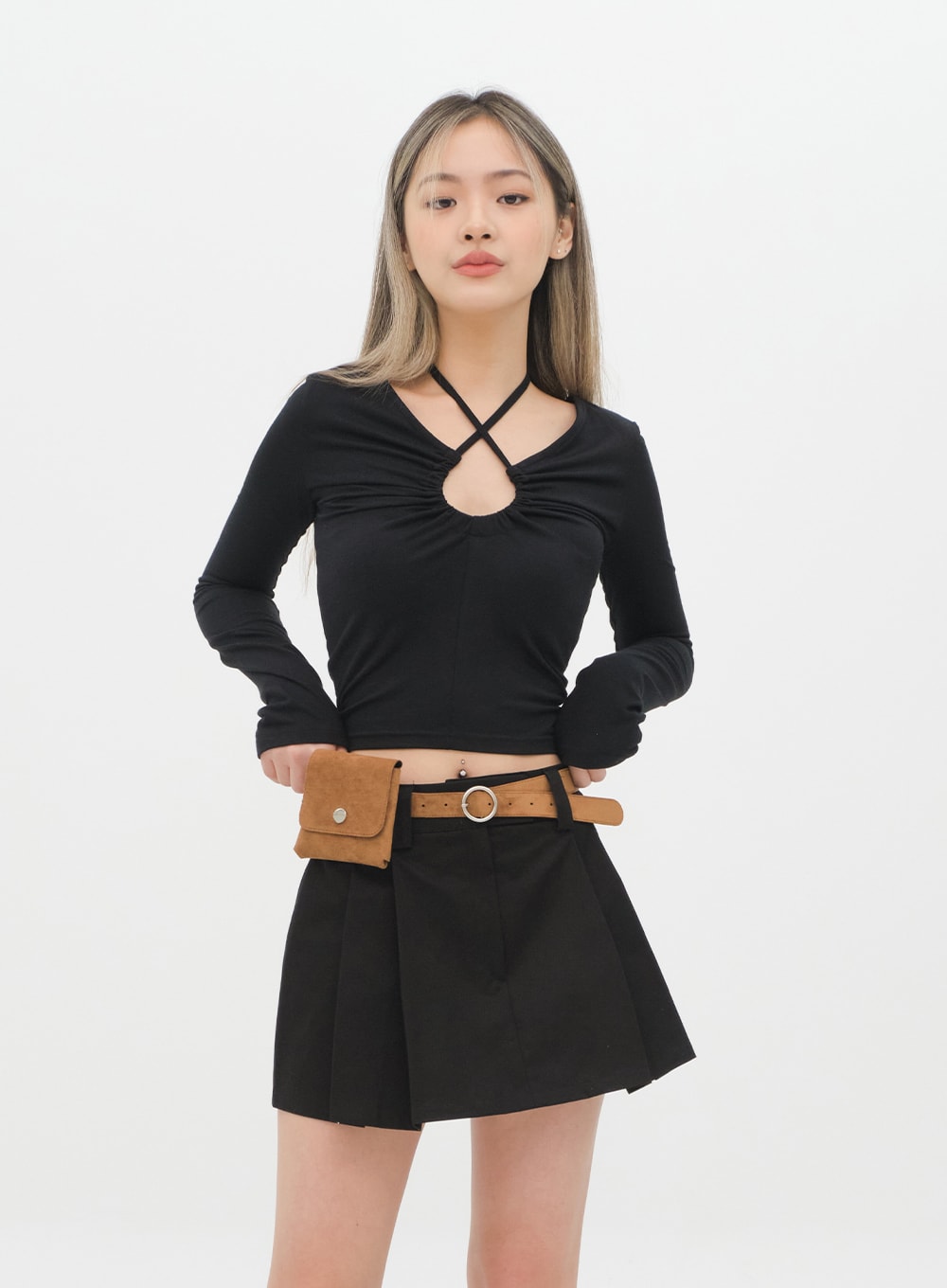 Halter neck Cropped Top C2001