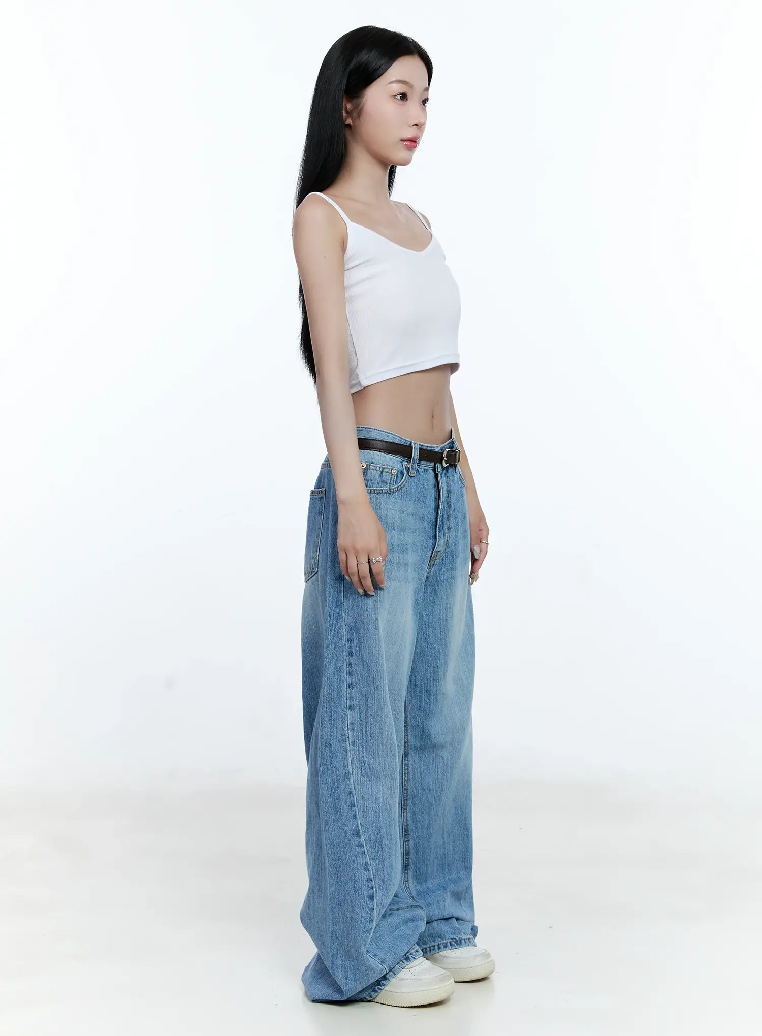 Lina Wide-Leg Denim Jeans CG513