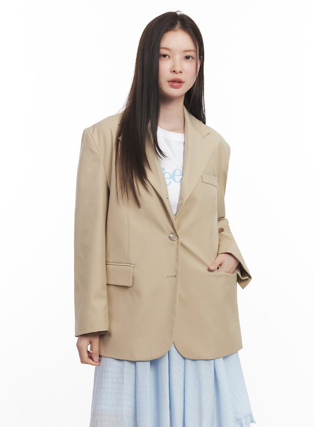 Essential Oversize Blazer Jacket IY509
