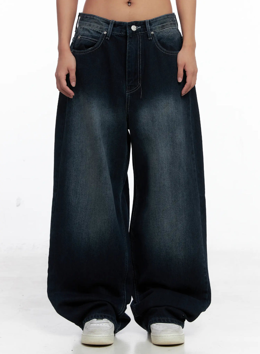 RM Washed Wide Leg Jeans CS522