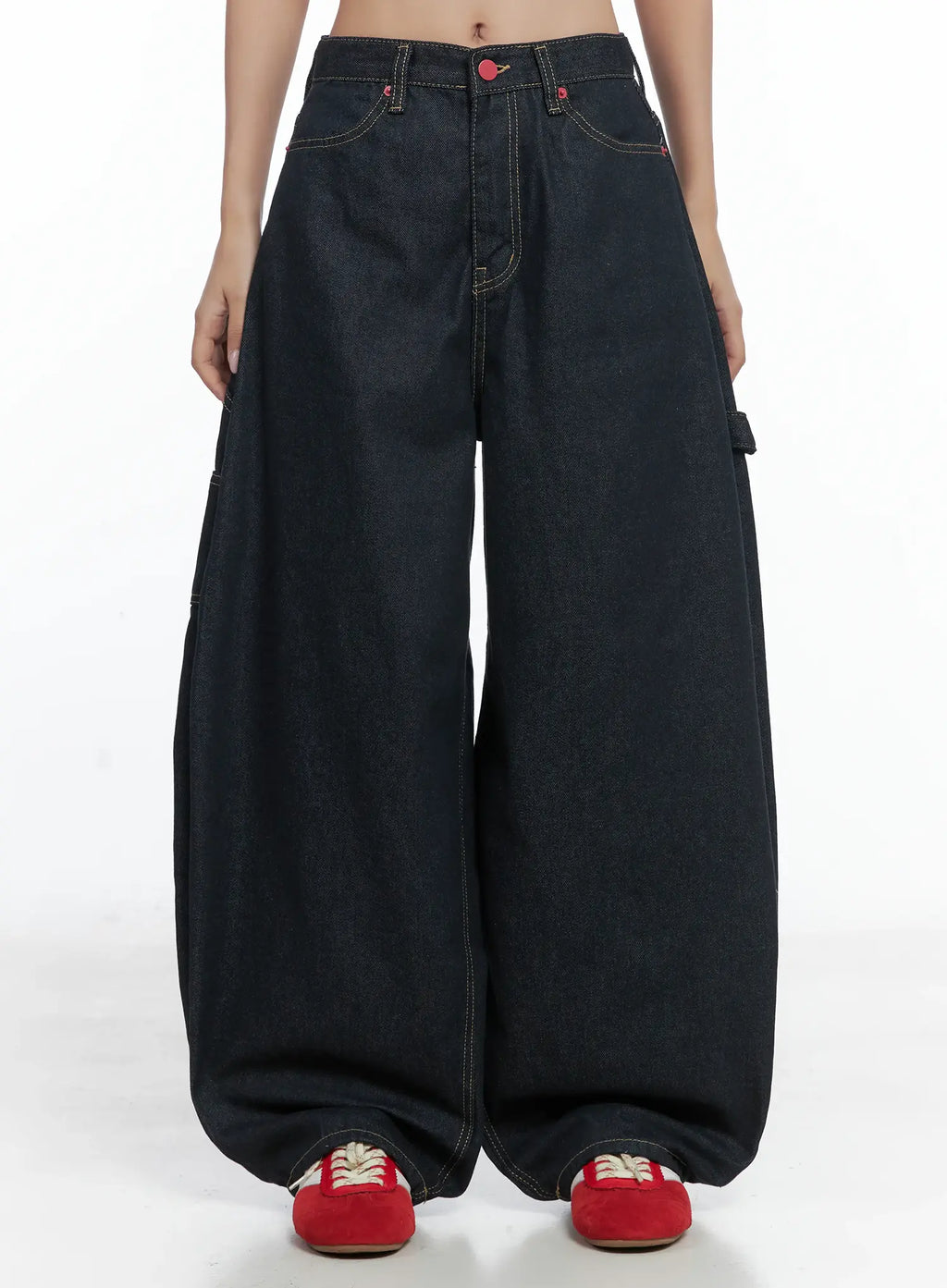 Heart Pocket Balloon Jeans CS503