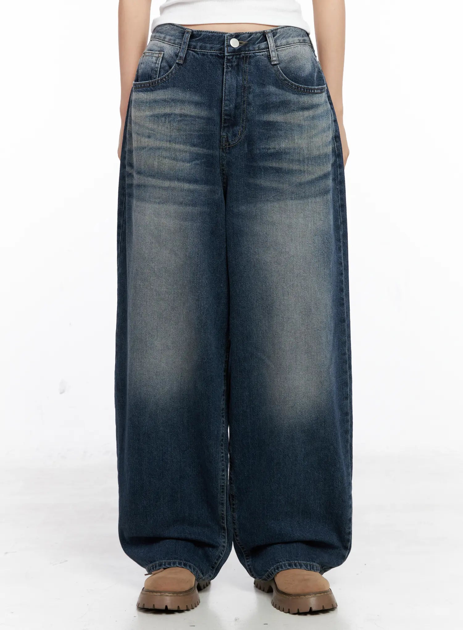 Aisha Washed Baggy Jeans CC1109