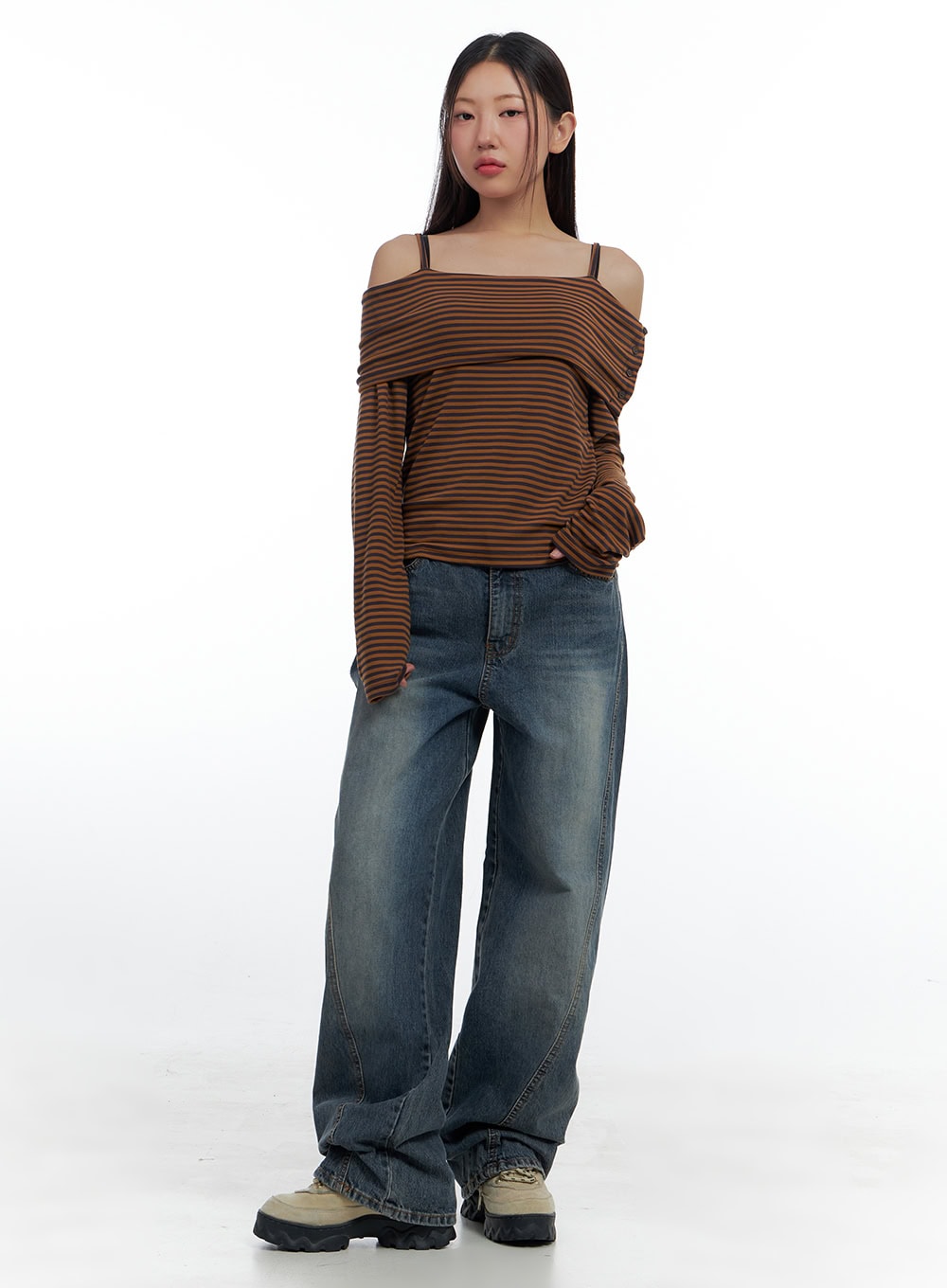 Irie Wide Fit Denim Chic Jeans CS424