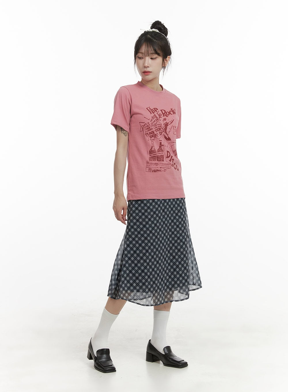 Loose Fit Graphic Lettering T-Shirt OA426