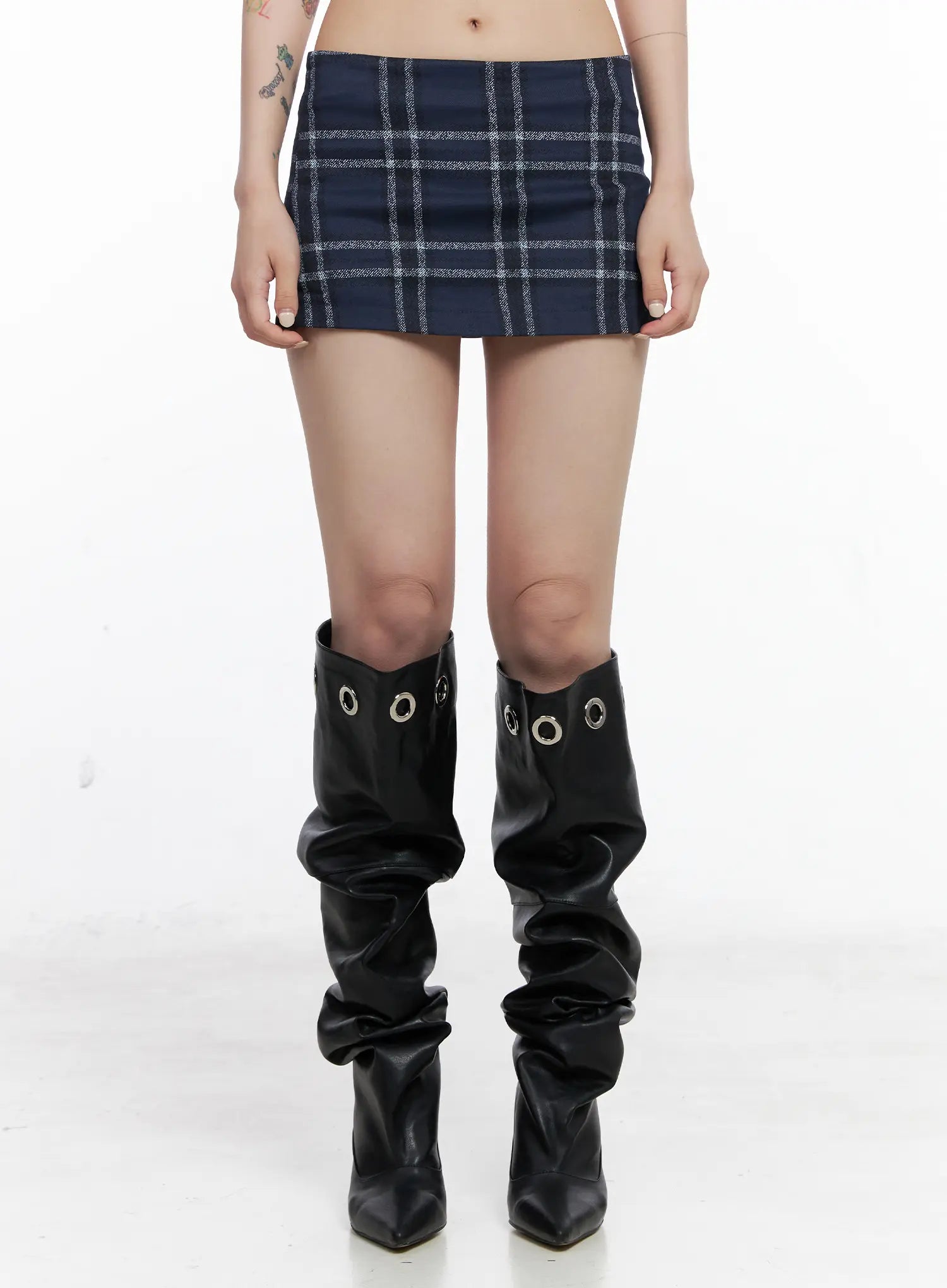 Plaid Mini Skirt CS510