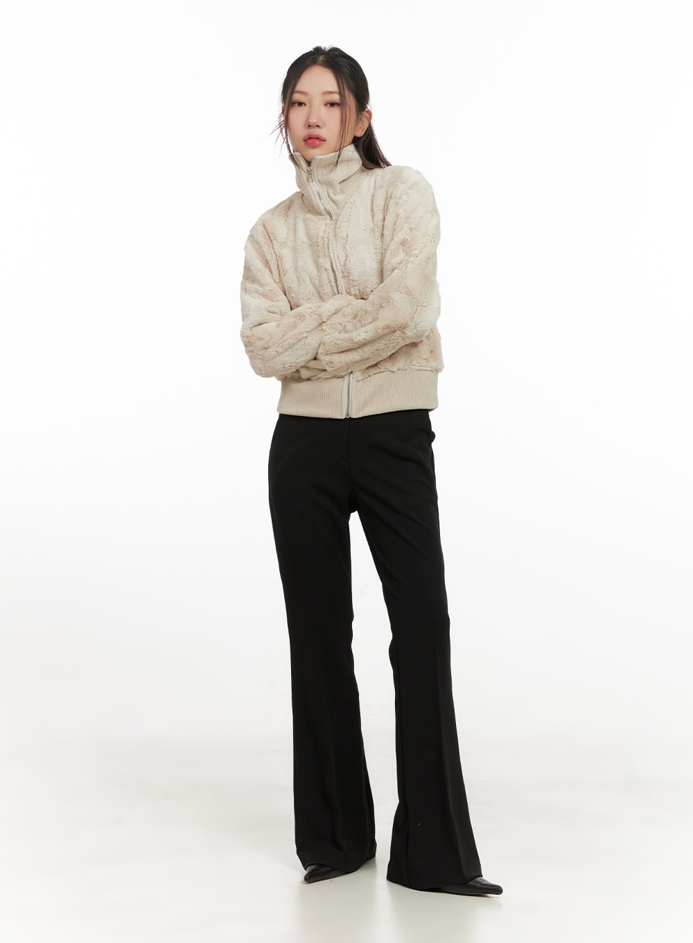 Soft Touch Fuzzy Bomber CN426