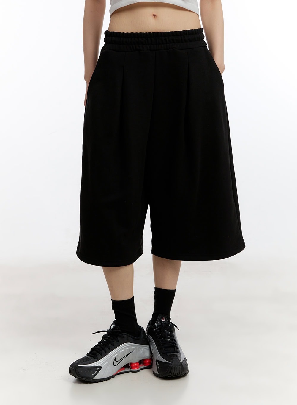 Oversize Midi Bermuda Sweatshorts CA509