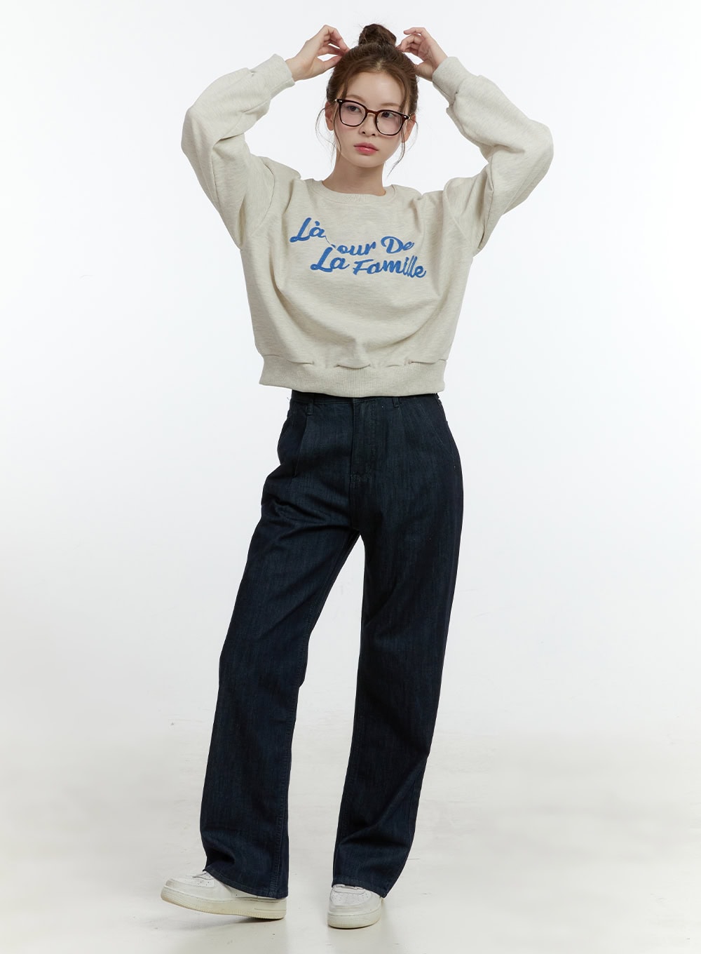 Casual Crop Sweatshirt CF504