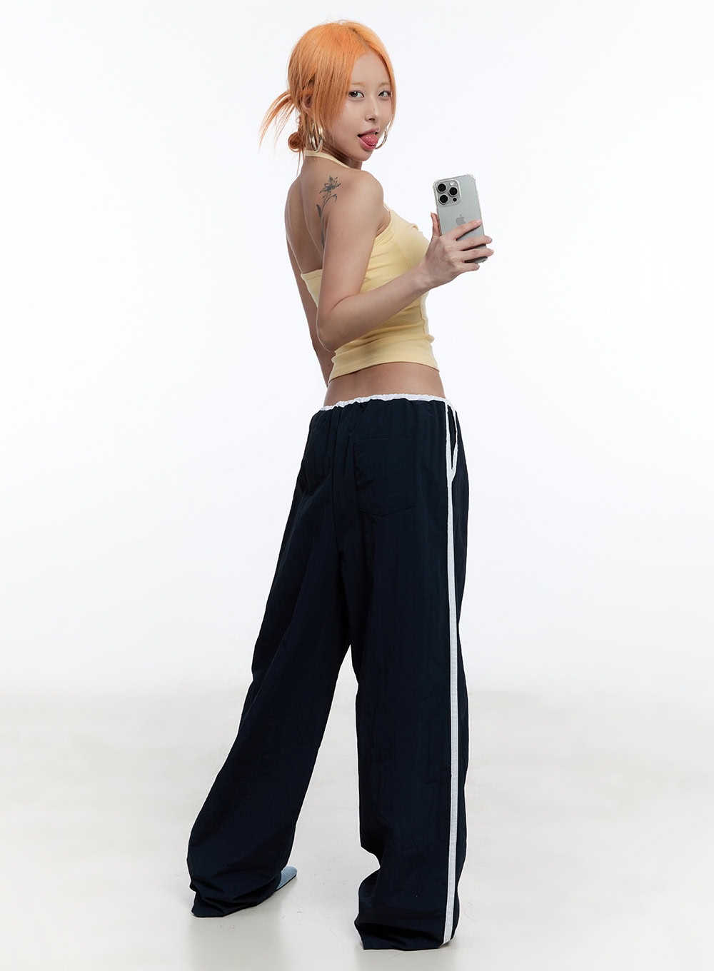 Ribbon Halter Crop Top CU502