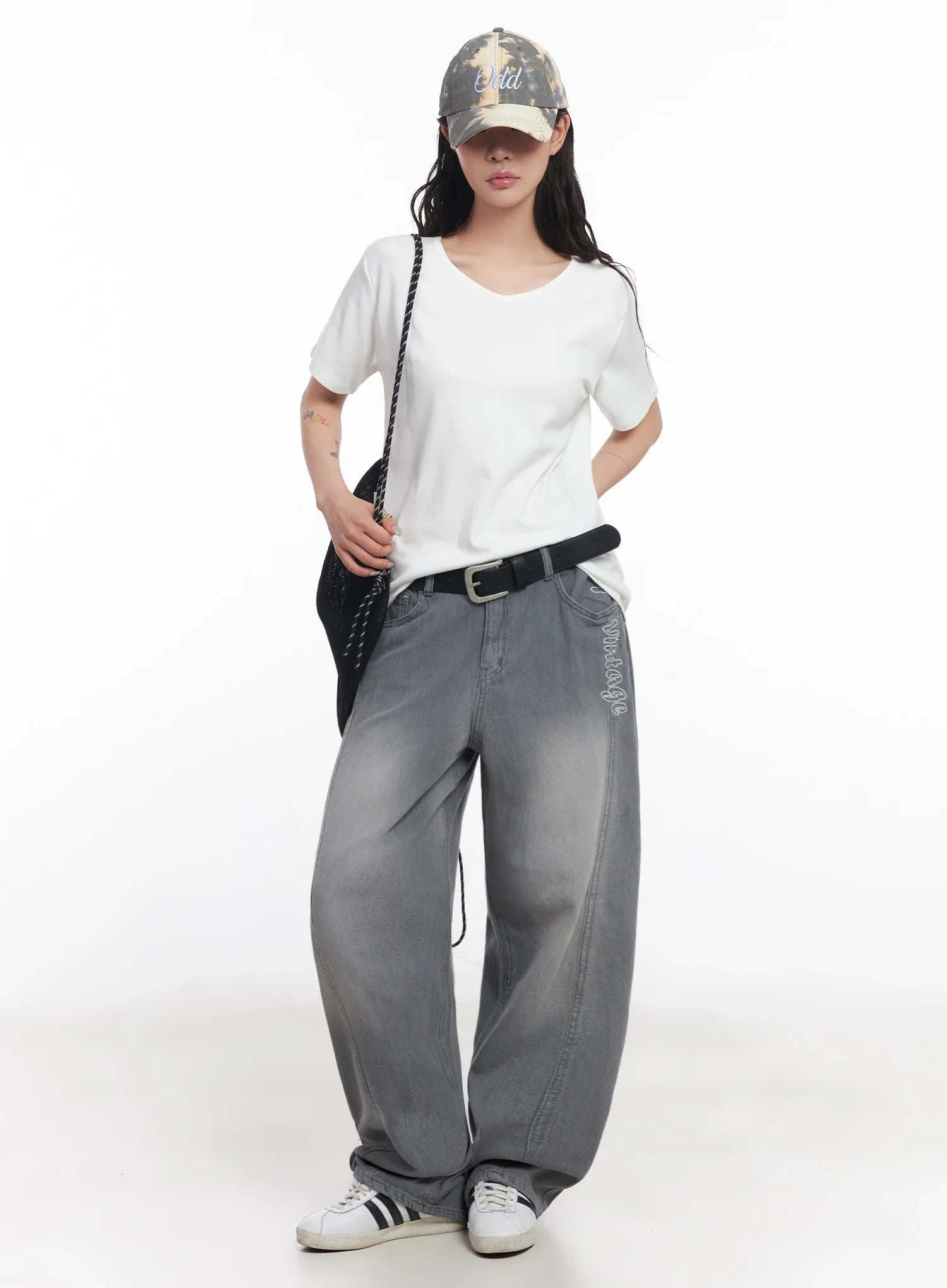 U-Neck Loose-Fit T-Shirt IC503