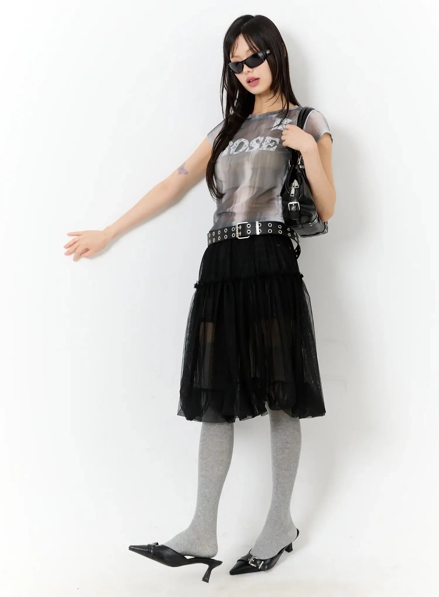 Sheer Graphic Tee IU525