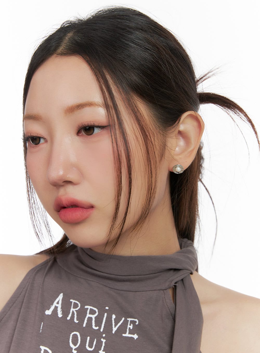 Flower Flat Earrings IO418