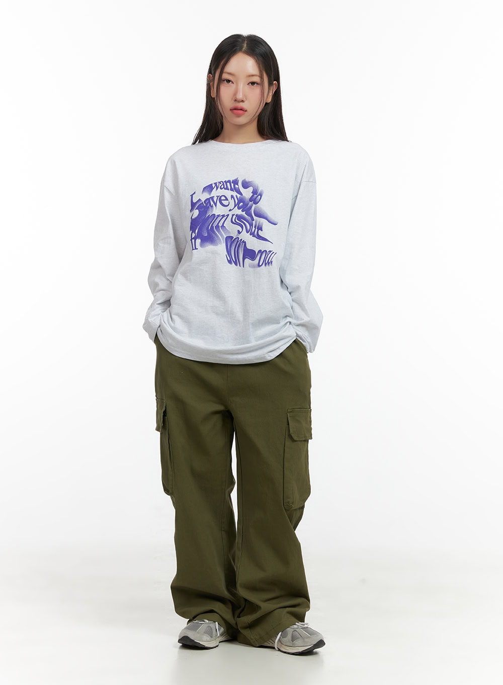 Wide Fit Banded Cargo Pants CO417