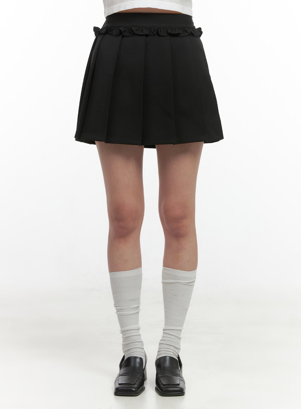Frill Pleated Mini Skirt OO421