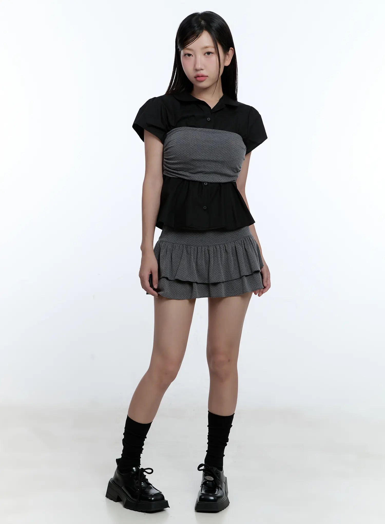 Collared Short-Sleeve Shirt CU527