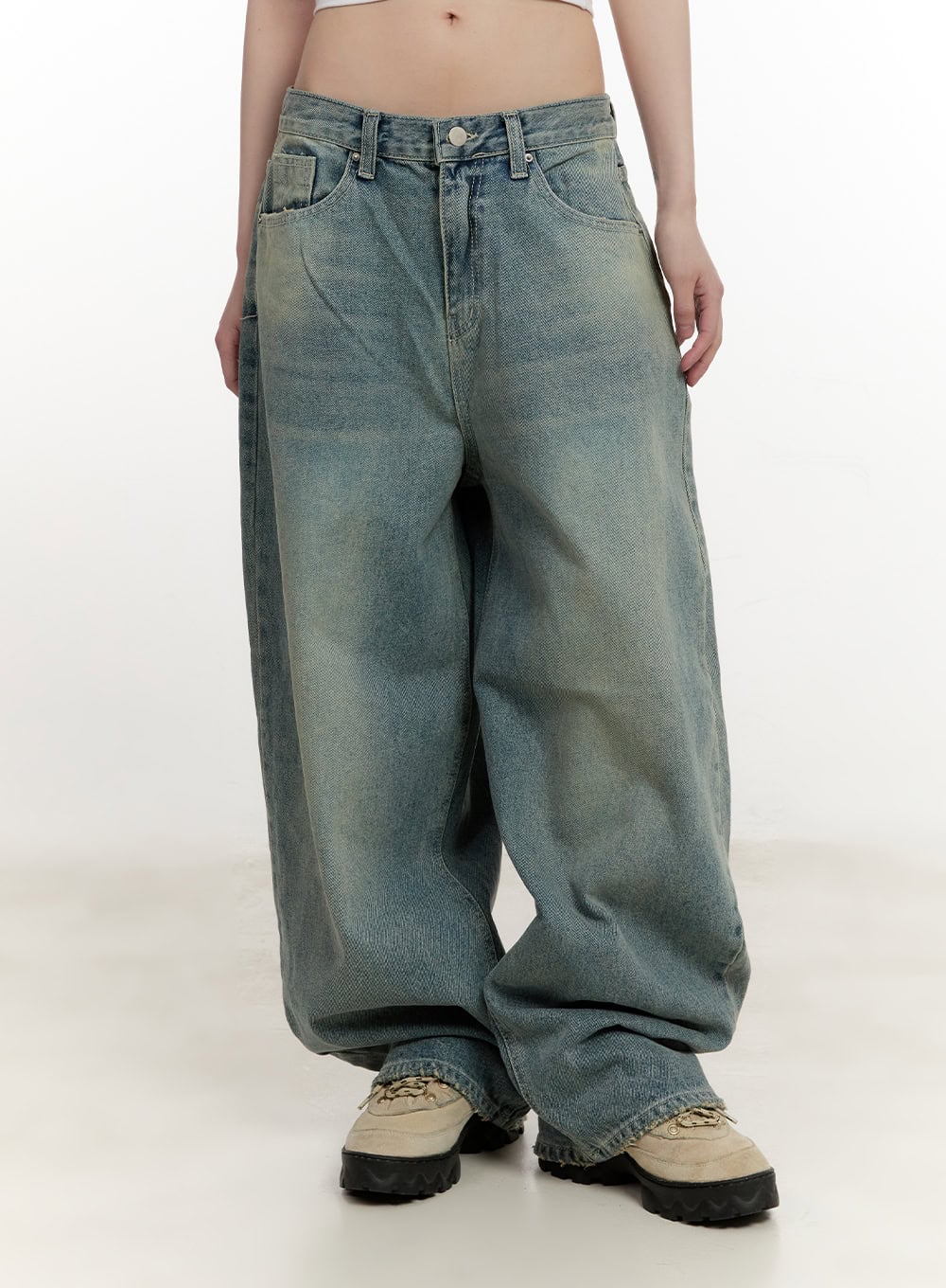 Galinda Washed Baggy Jeans CM513