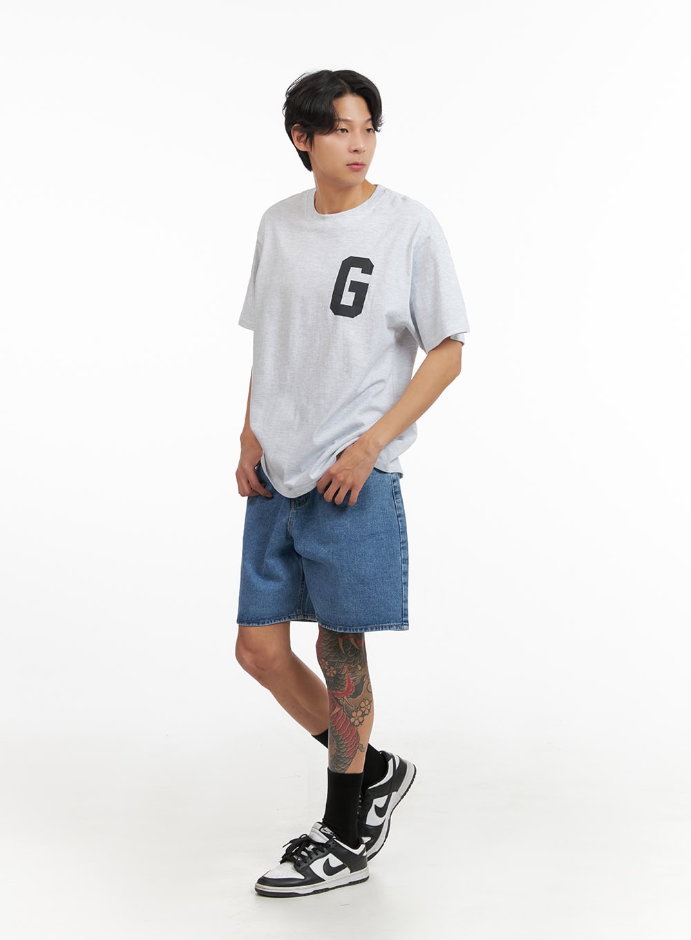 Men's Letter Print T-Shirt IY424