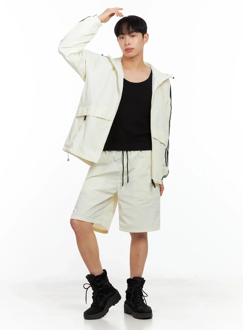 Men's Lightweight Striped Track Shorts IL516