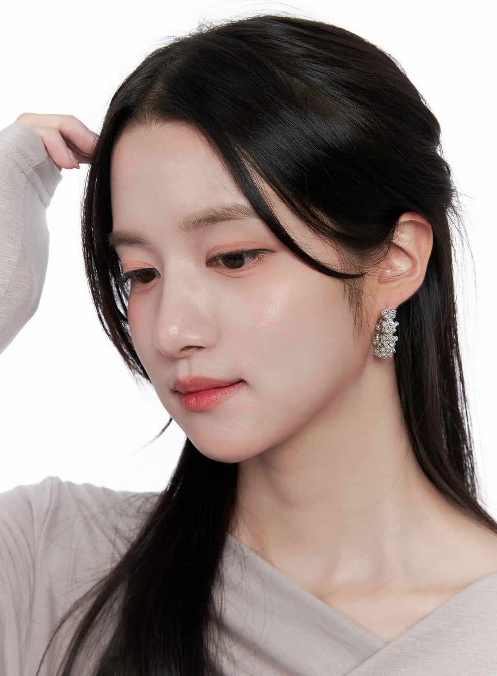 Petal Hoop Earrings CS523