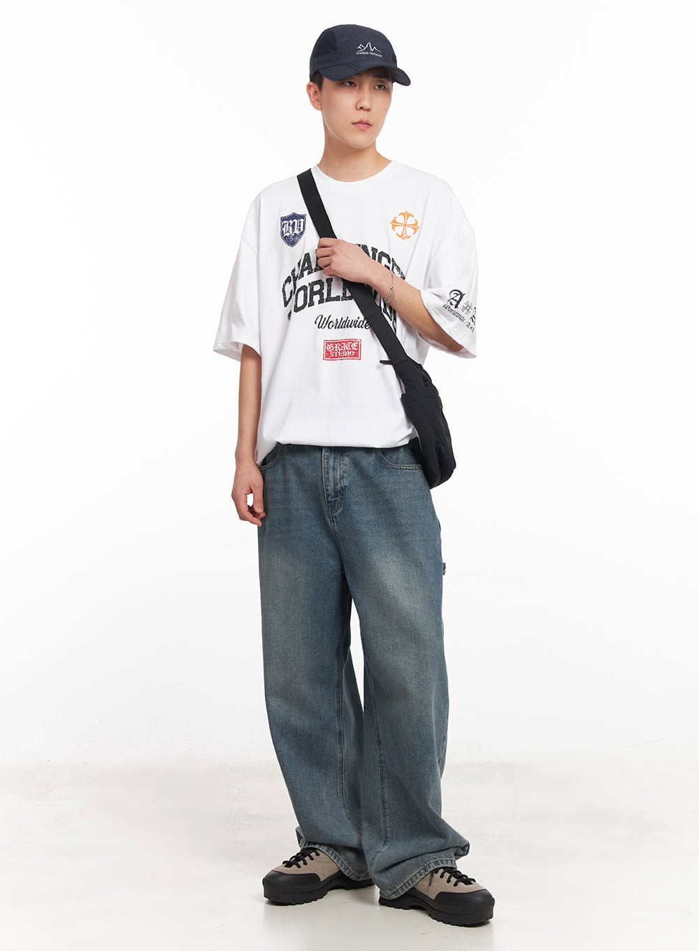 Men's Oversized Graphic T-Shirt IY505