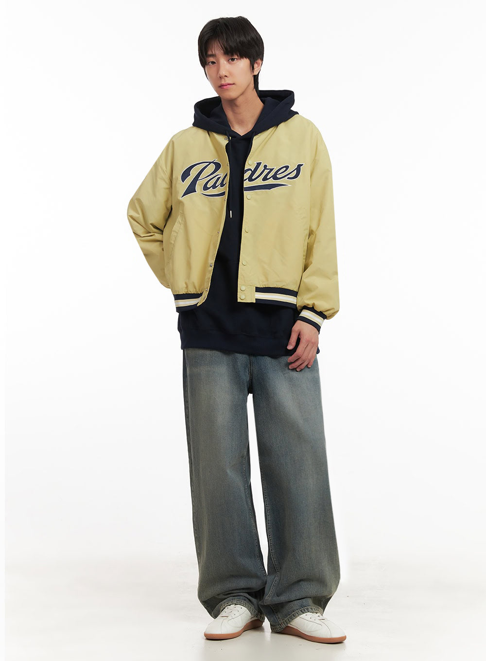 Men's Embroidered Windbreaker Varsity Jacket IA511