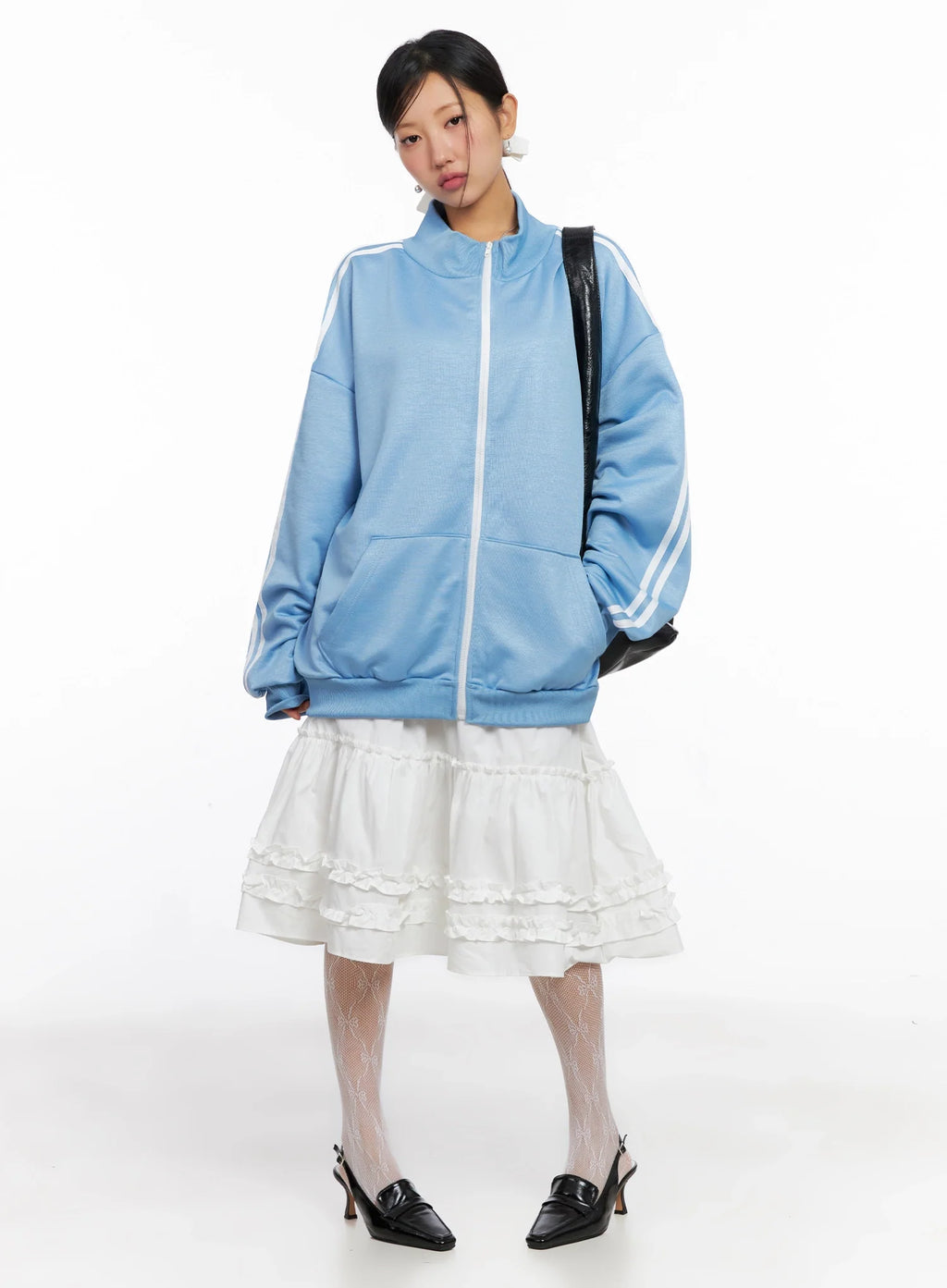 Oversized Track Zip-Up Jersey IG527