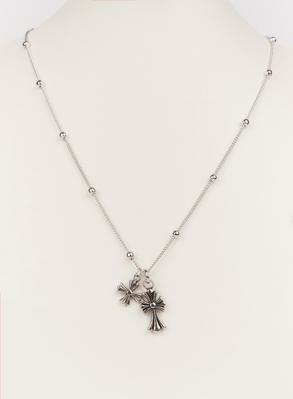 Elysian Flower Cross Necklace IM531