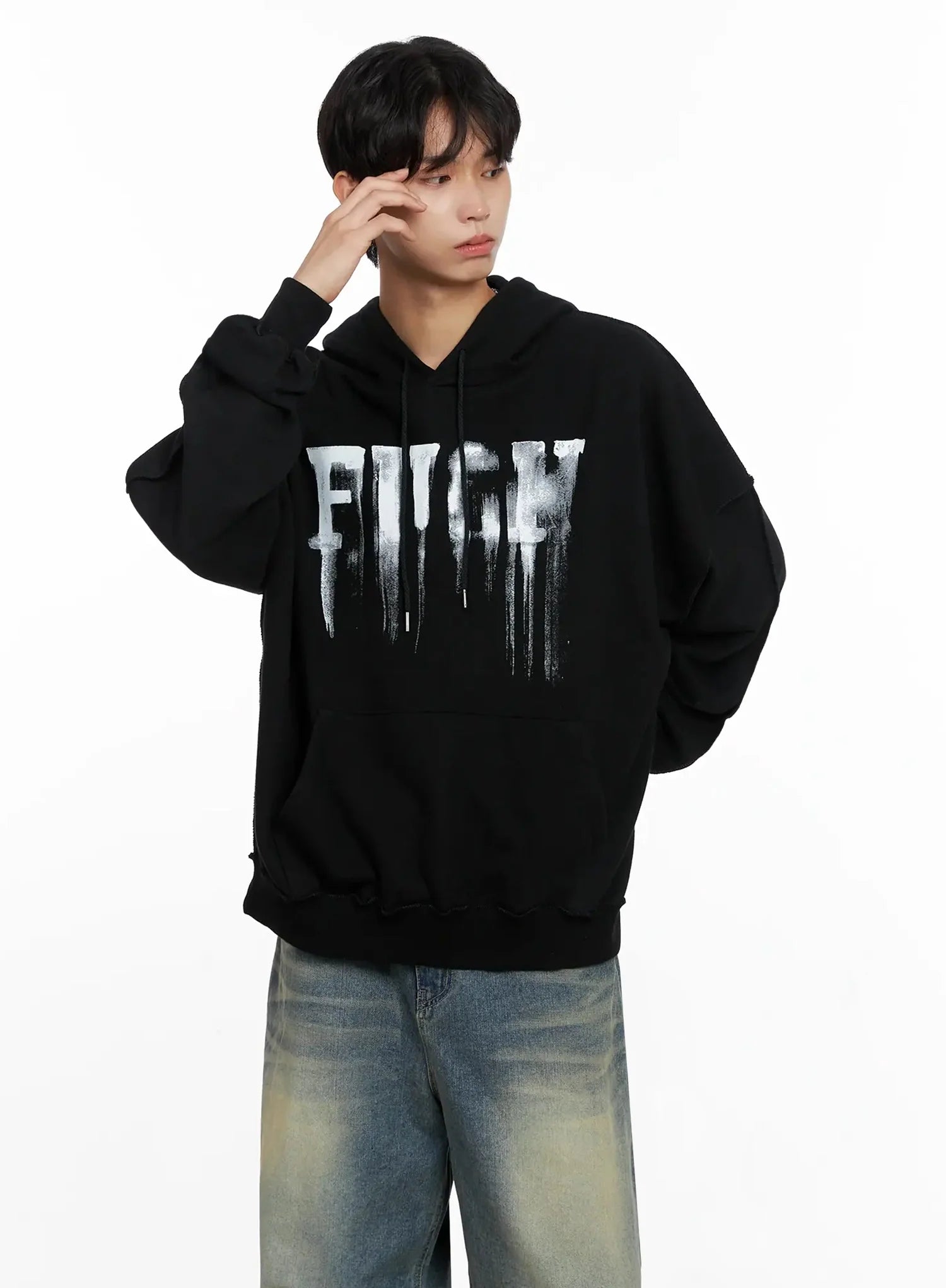 Men's Drip Graphic Hoodie IO516