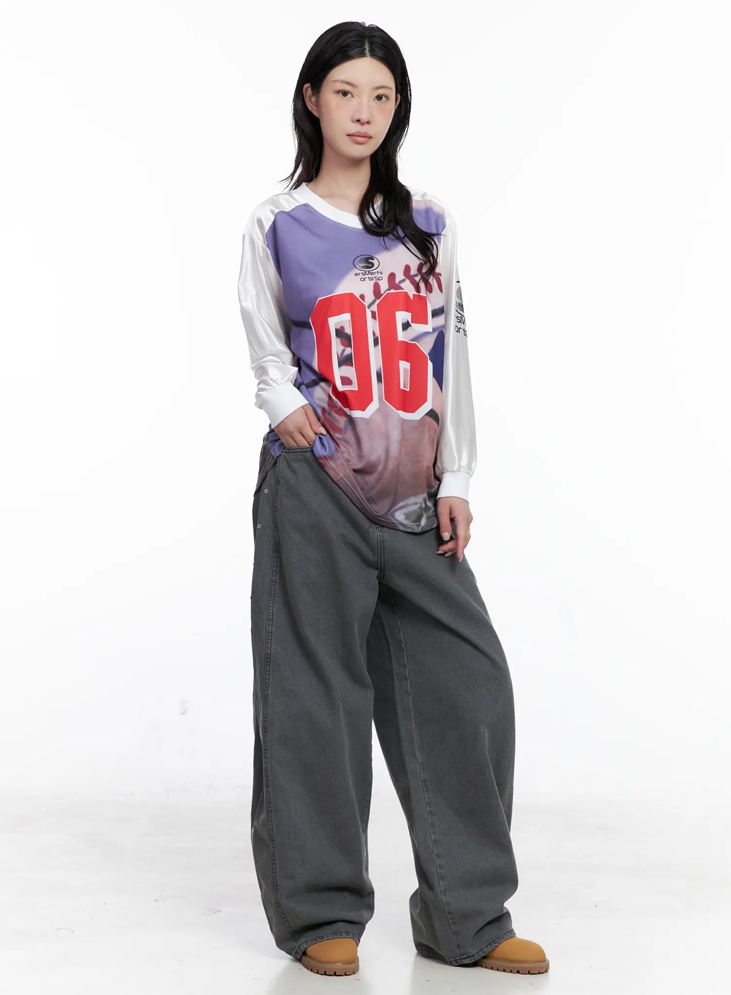 86 Oversized Graphic Long Sleeve CS526