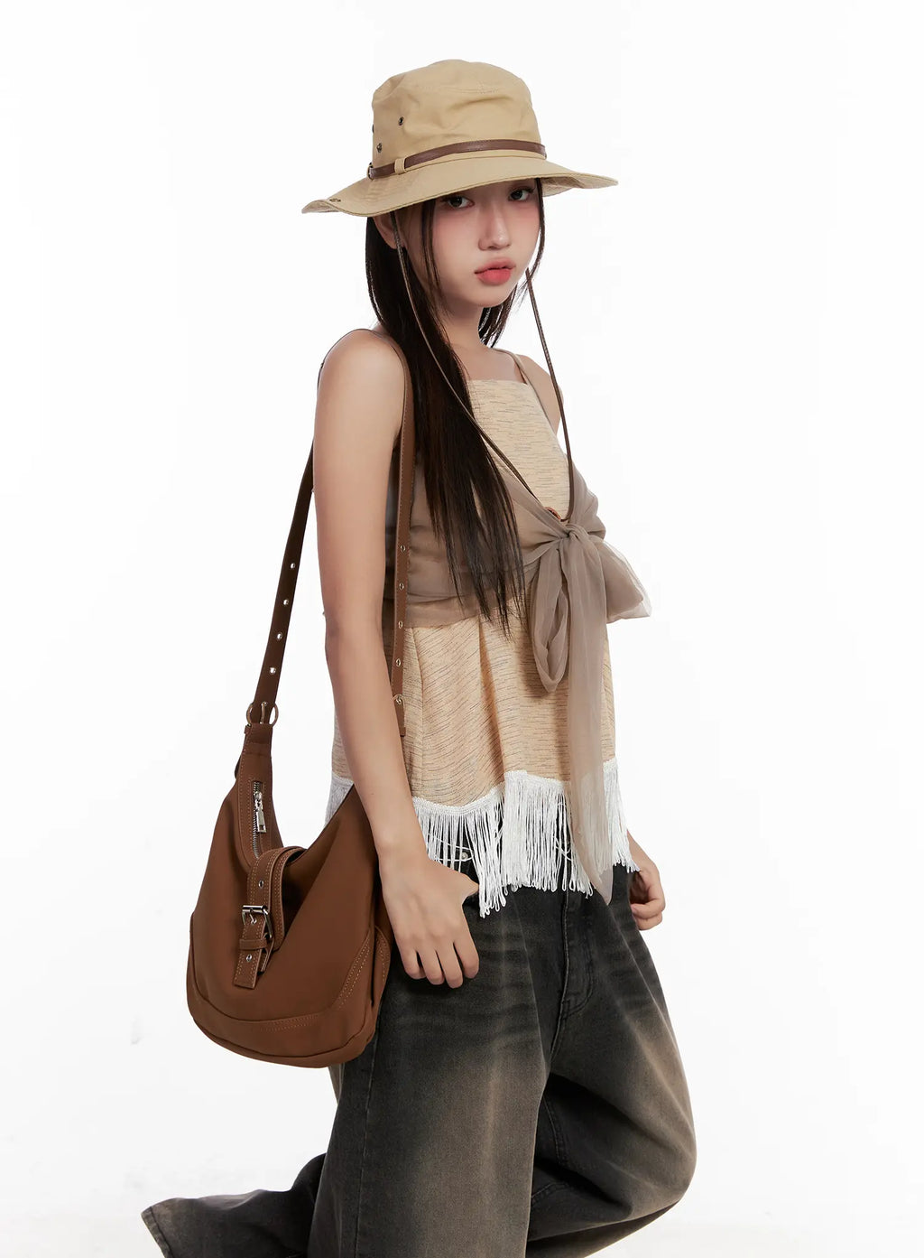 Fringe Hem Boho Tank CL521
