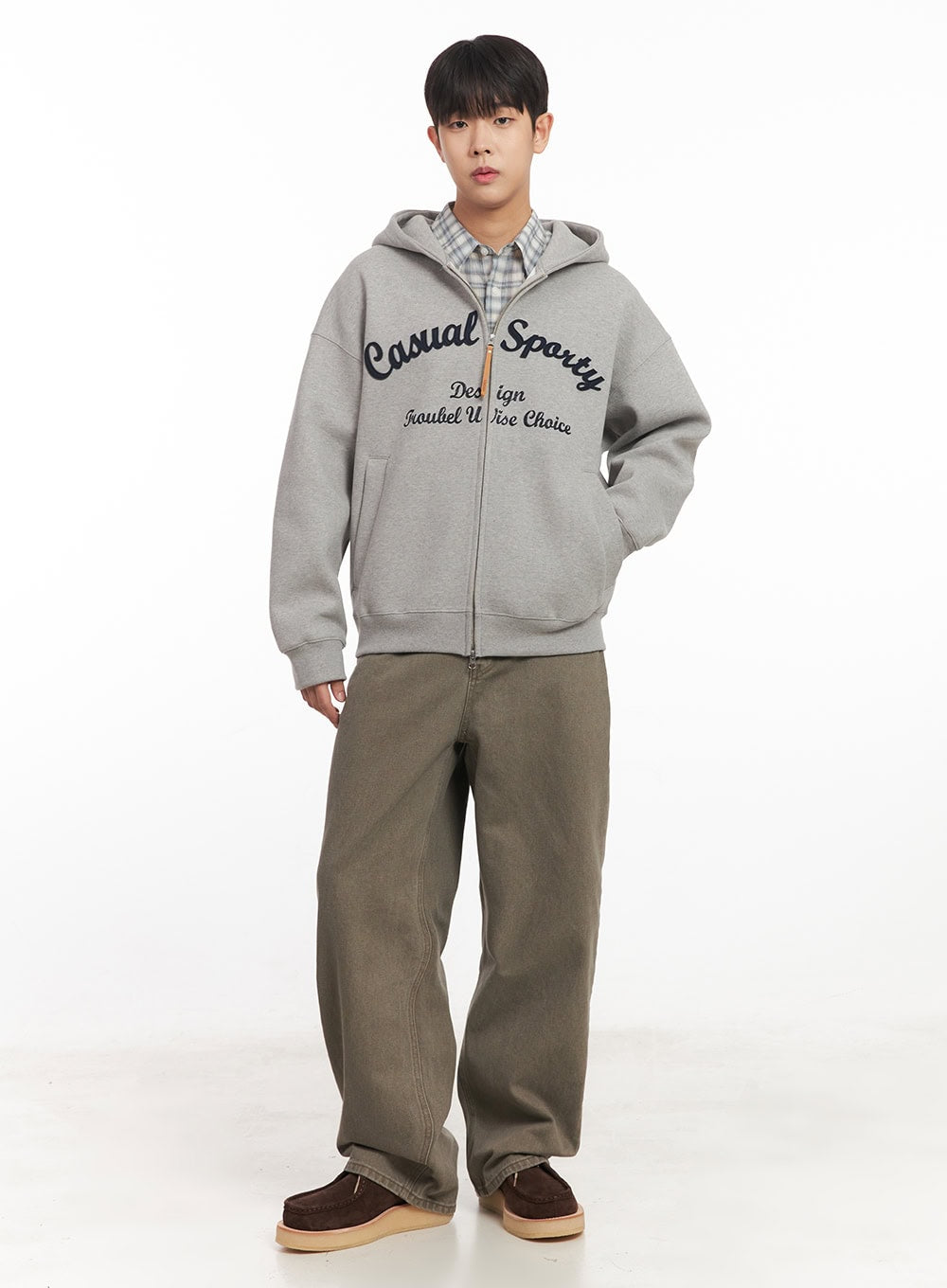 Men's Embroidered Hooded Jacket IM527