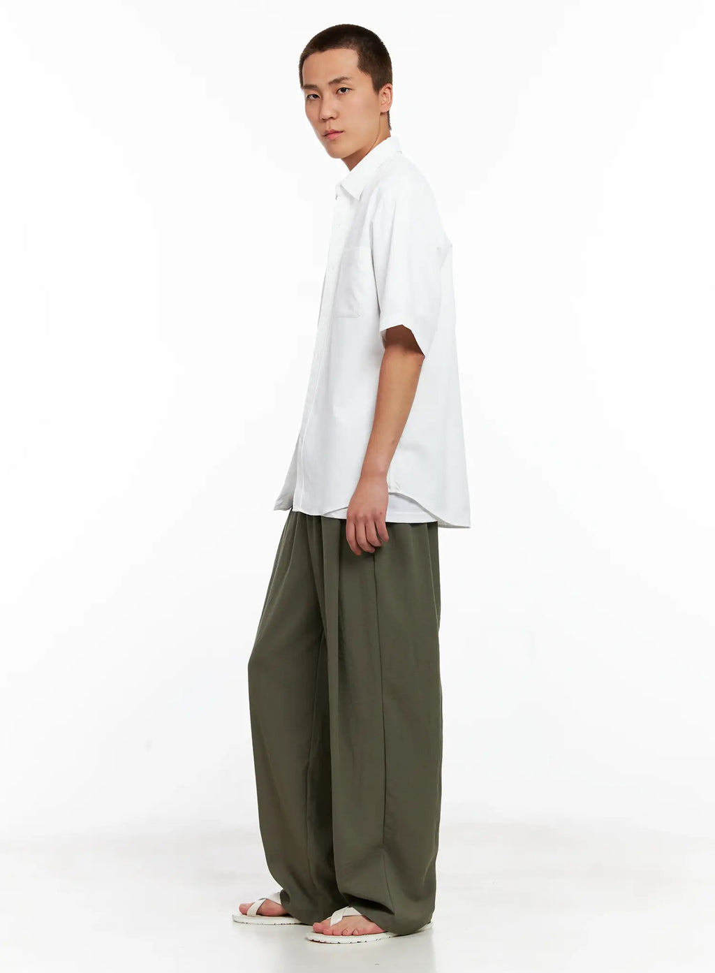 Men's Linen Pintuck Slacks IG511