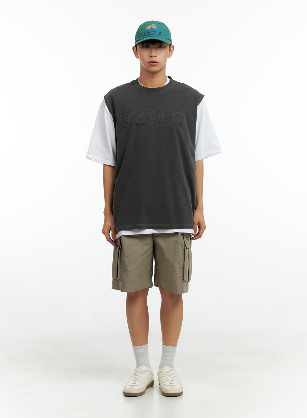 Men's Oversize Contrasting T-Shirt CL429