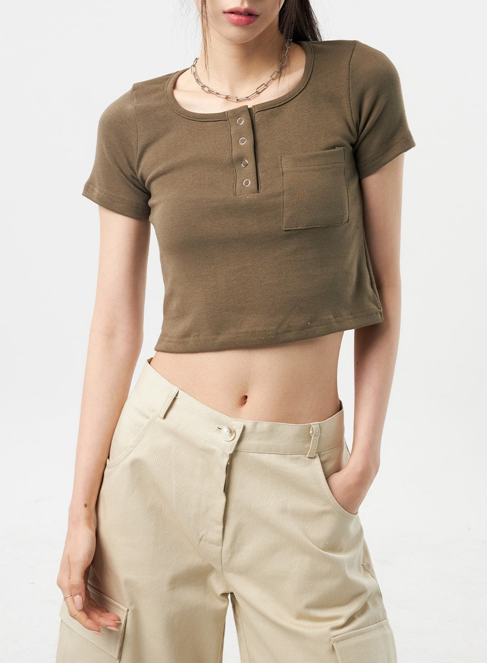 Snap Button Tee CU312