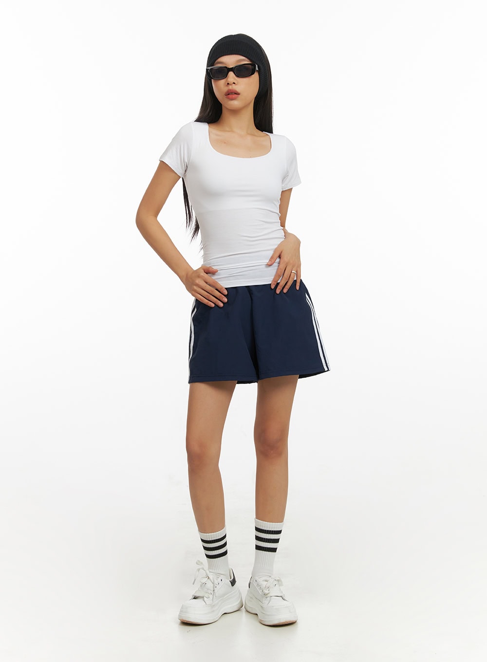 Basic Round Neck T-Shirt IY422