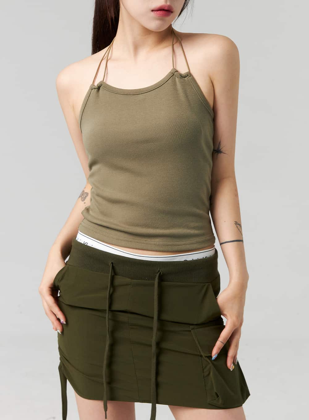 Halter Neck Basic Top CL324