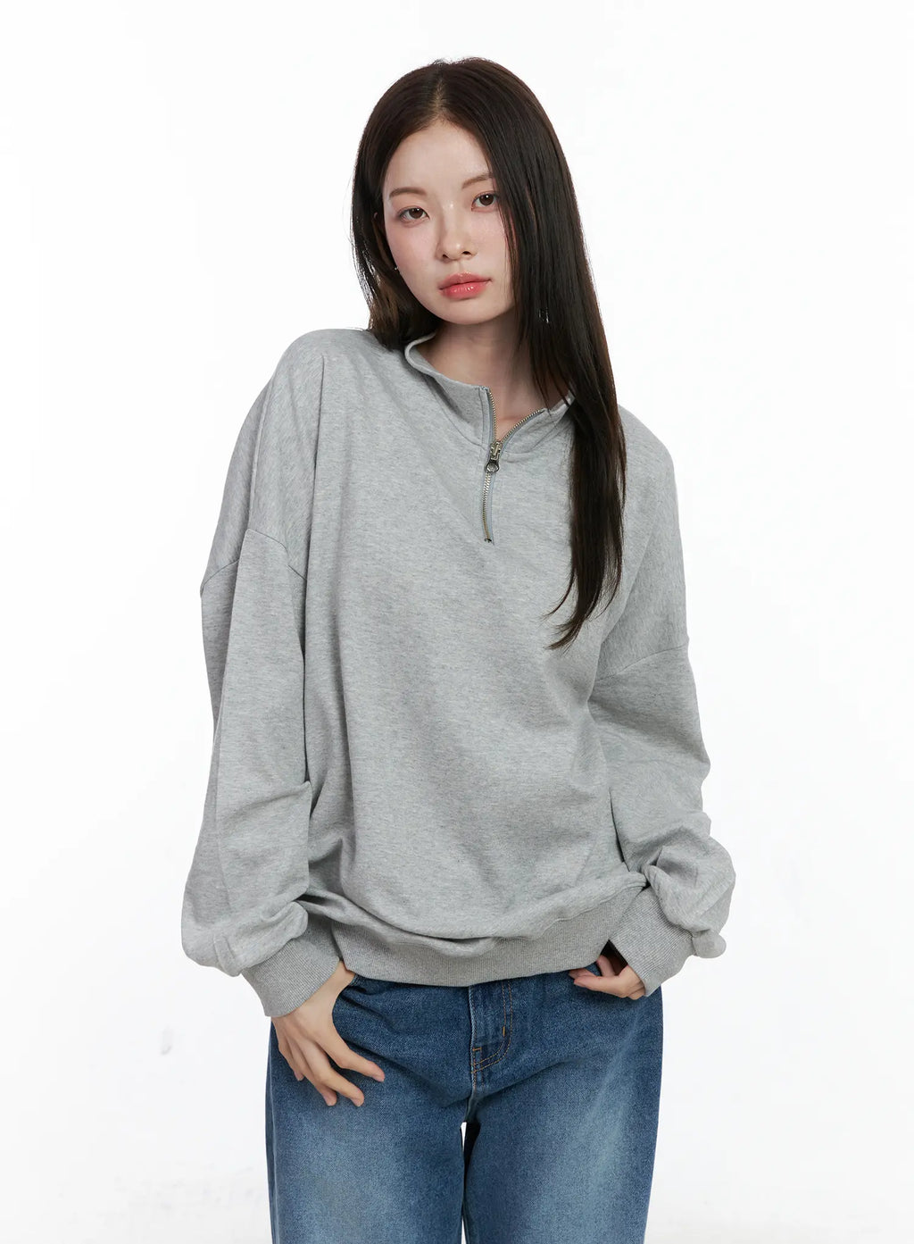 Oversized Half-Zip Pullover CO506