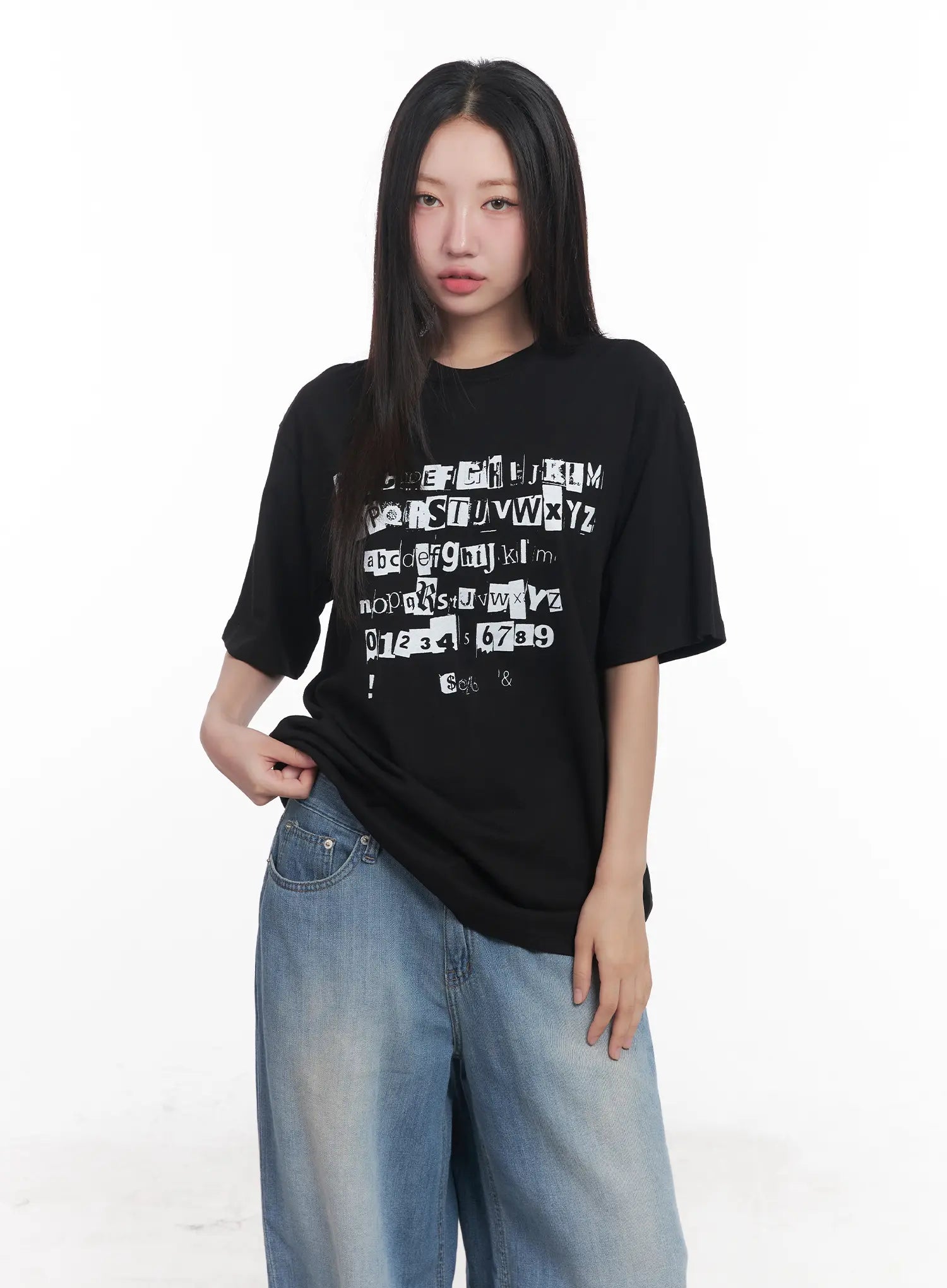 Graphic Oversized Tee CU516