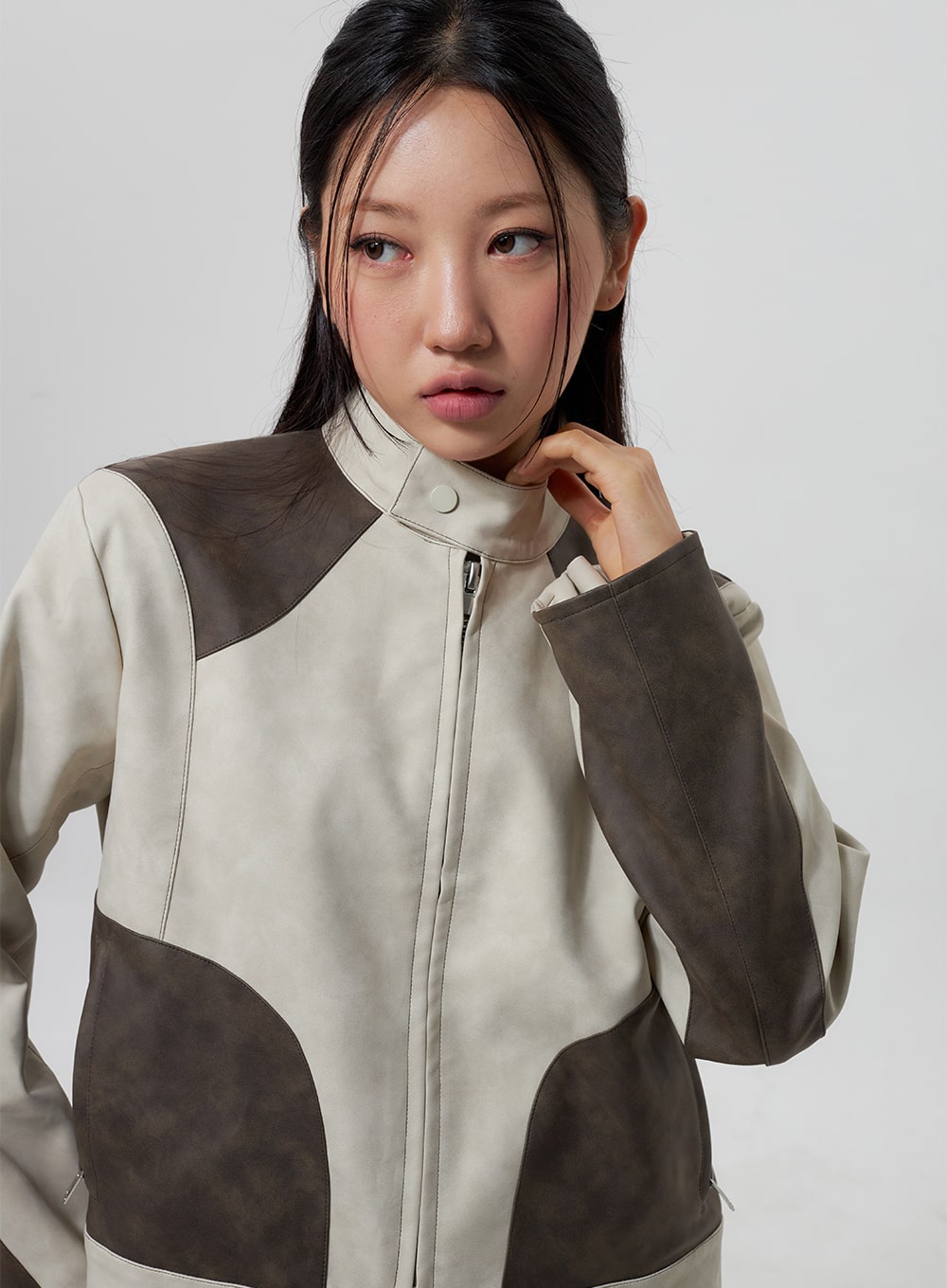 Faux Leather Jacket CY323