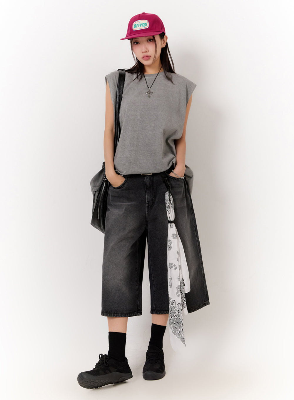 Relaxed-Fit Washed Tank Top IU509