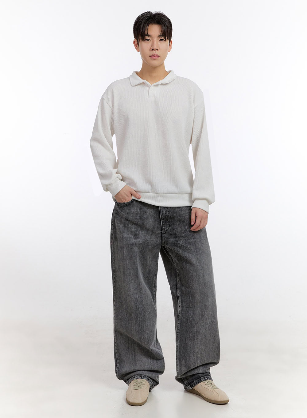 Men's Essential Collared Sweatshirt IM525