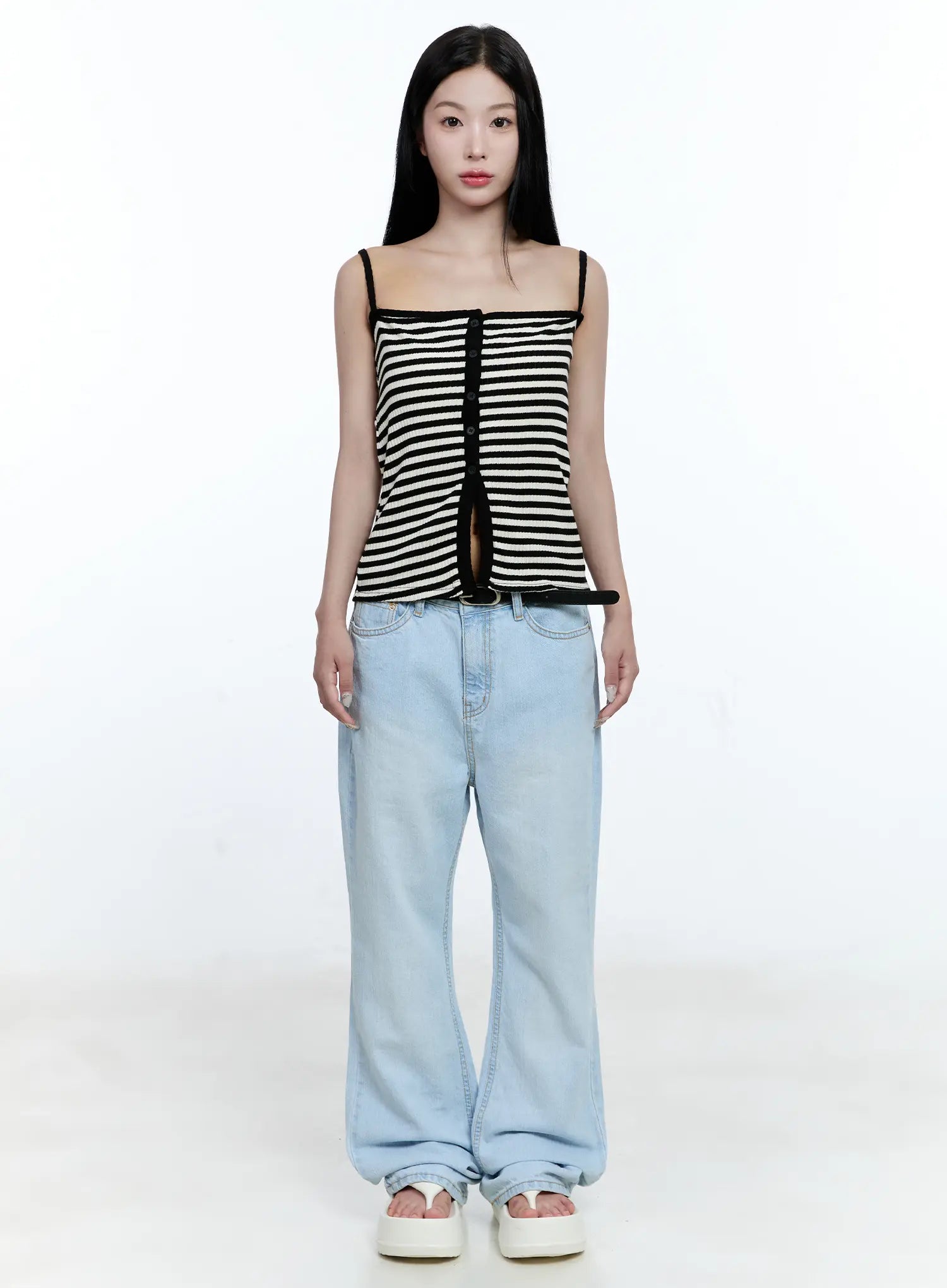 Striped Knit Tank Top CG512