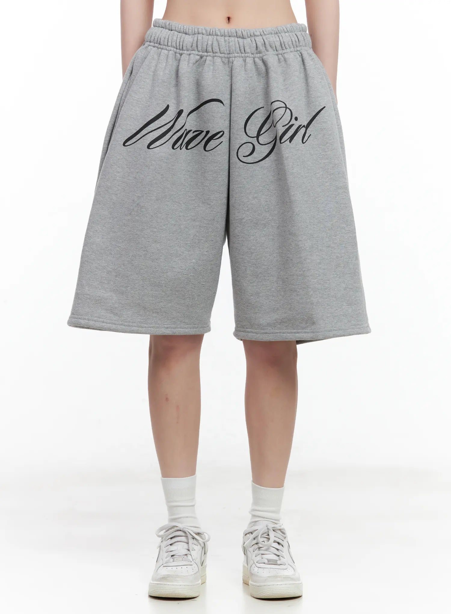 Graphic Print Bermuda Sweatshorts CL501