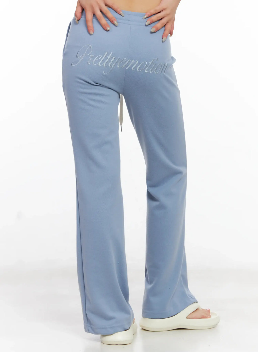 Embroidered Flare Track Pants CL525