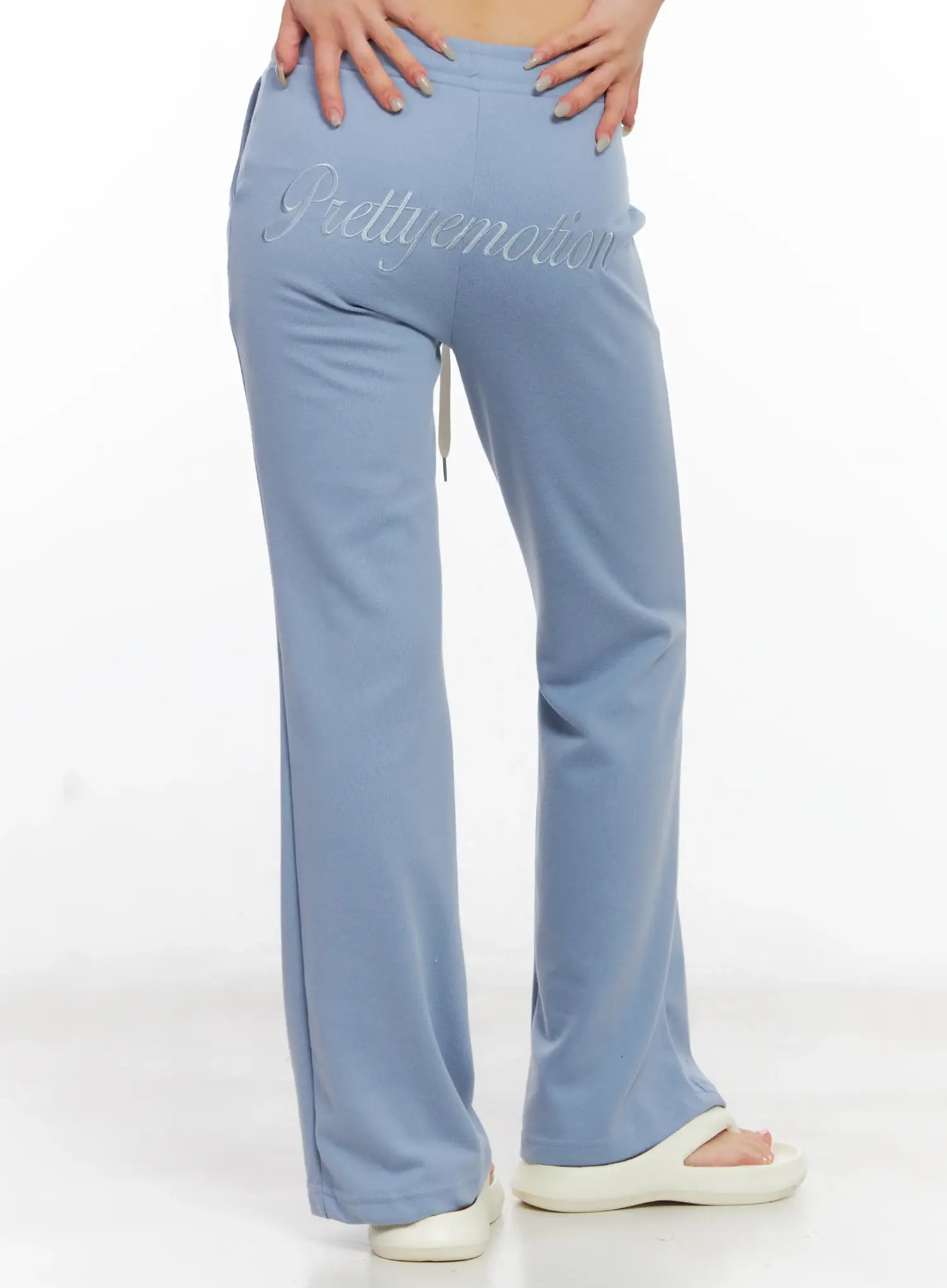 Embroidered Flare Track Pants CL525