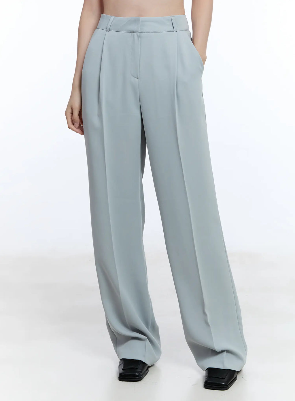 Pintuck Wide-Fit Pants CU513