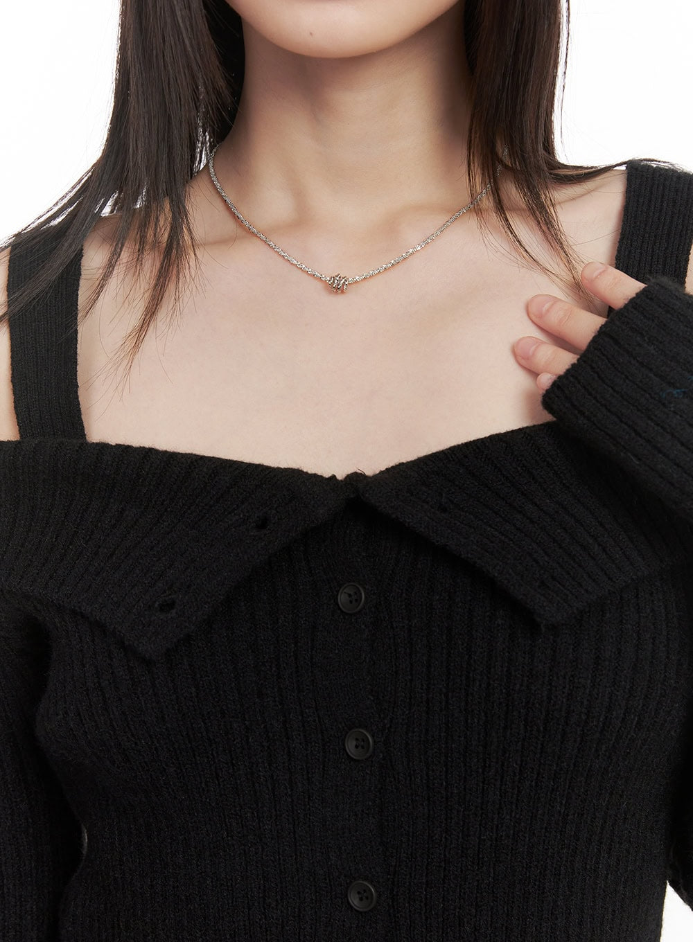 Ring Twisted Rope Necklace CJ528