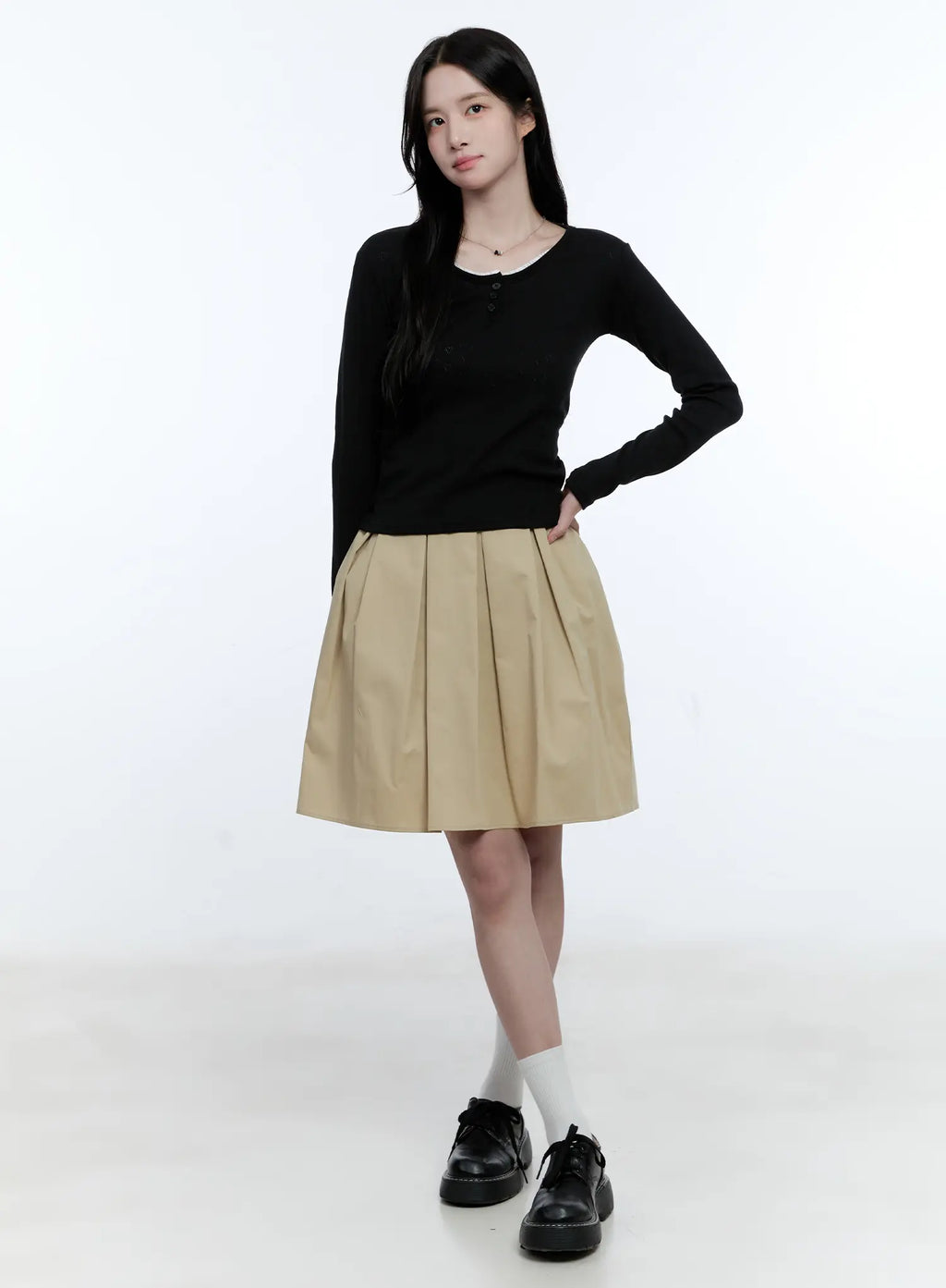 Pleated Midi Skirt CG513
